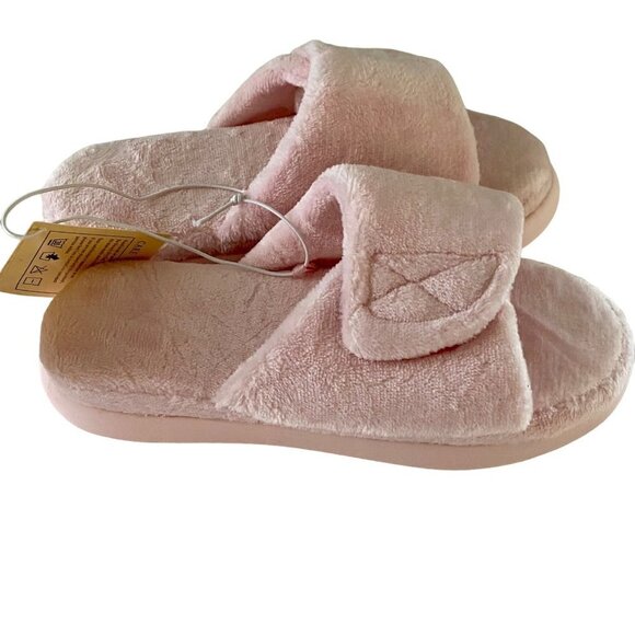 Dena Lives Ultra Soft Memory Foam Slippers Indoor Outdoors Pink Large NEW NWT - Picture 2 of 11